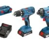 Bosch 06019G5101 18V Li-Ion Accu Boor-/schroefmachine (GSR 18V-21) & Slagschroevendraaier (GDR 18V-160) Combiset (2x 2,0Ah Accu) In L-boxx -Winkel Voor Huishoudelijk Gereedschap 04b7940c77664fbf3eb0229020bbd610