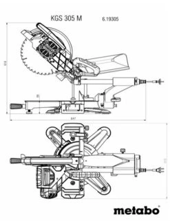 Metabo KS 305 M Afkortzaag - 2000W - 305 X 30mm - 619003000 -Winkel Voor Huishoudelijk Gereedschap 07155bce79eb28f8a435e0dabf4eaa72