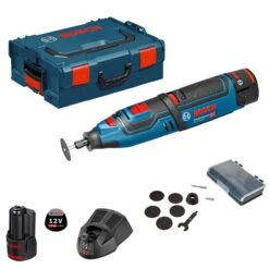 Bosch GRO 12V-35 12V Li-Ion Accu Multitool Set (2x 2.0Ah Accu) In L-Boxx - 06019C5001