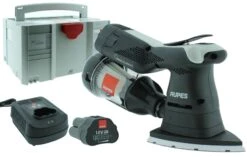 RUPES RU-HSS73 18V Li-ion Accu Deltaschuurmachine Set (2x 2.5Ah) - IBrid - Met Stofafzuiging - In Systainer