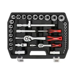 Airpress 75248 54-Delige Doppenset - 1/2'' 1/4'' -Winkel Voor Huishoudelijk Gereedschap 0aa4836919ad2f34638331906ff17cdf