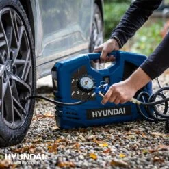 Hyundai 55791 Mini-compressor - 1100W - 180L/min - 8bar -Winkel Voor Huishoudelijk Gereedschap 100e5b04aef2d924b919fff4d71175ad
