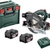 Metabo KS 18 LTX 57 18V Li-Ion Accu Cirkelzaag Set (2x 5,2Ah Accu) In MetaBox - 57mm - 601857700 -Winkel Voor Huishoudelijk Gereedschap 16ab191ee1faeb642a35ea48e707d9e6
