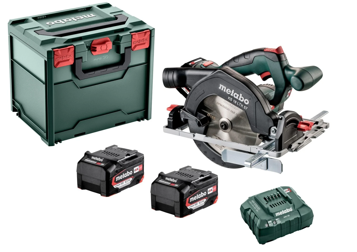Metabo KS 18 LTX 57 18V Li-Ion Accu Cirkelzaag Set (2x 5,2Ah Accu) In MetaBox - 57mm - 601857700 3 Metabo KS 18 LTX 57 18V Li-Ion Accu Cirkelzaag Set (2x 5,2Ah Accu) In MetaBox - 57mm - 601857700
