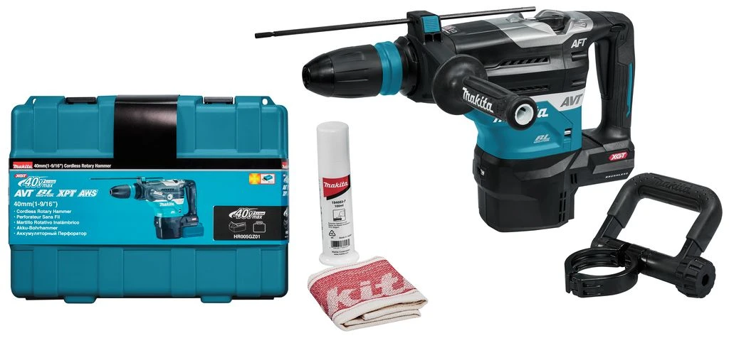 Makita HR005GZ01 XGT 40 V Max Li-ion Accu SDS-Max Combihamer Body Incl. AWS Zender In Koffer - 8J - Koolborstelloos 3 Makita HR005GZ01 XGT 40 V Max Li-ion Accu SDS-Max Combihamer Body Incl. AWS Zender In Koffer - 8J - Koolborstelloos