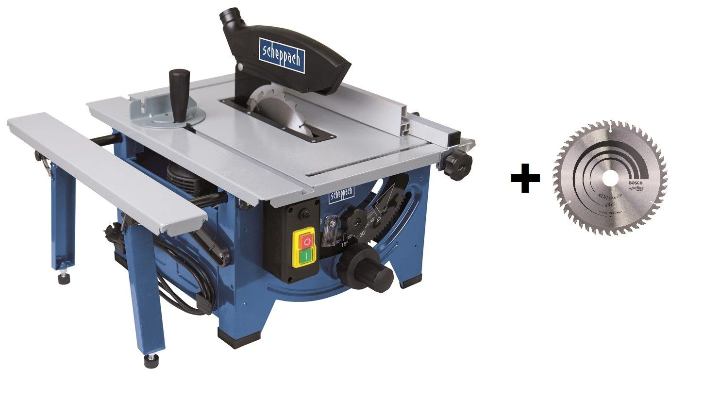 Scheppach HS80 Zaagtafel - 1200W - 210mm Met Extra Zaagblad 3 Scheppach HS80 Zaagtafel - 1200W - 210mm Met Extra Zaagblad