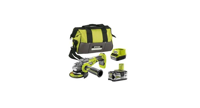Ryobi R18AG7-140S ONE+ 18V Li-ion Accu Haakse Slijper Set (1x 4,0Ah Accu) In Tas - 125mm - Koolborstelloos - 5133004231 3 Ryobi R18AG7-140S ONE+ 18V Li-ion Accu Haakse Slijper Set (1x 4,0Ah Accu) In Tas - 125mm - Koolborstelloos - 5133004231
