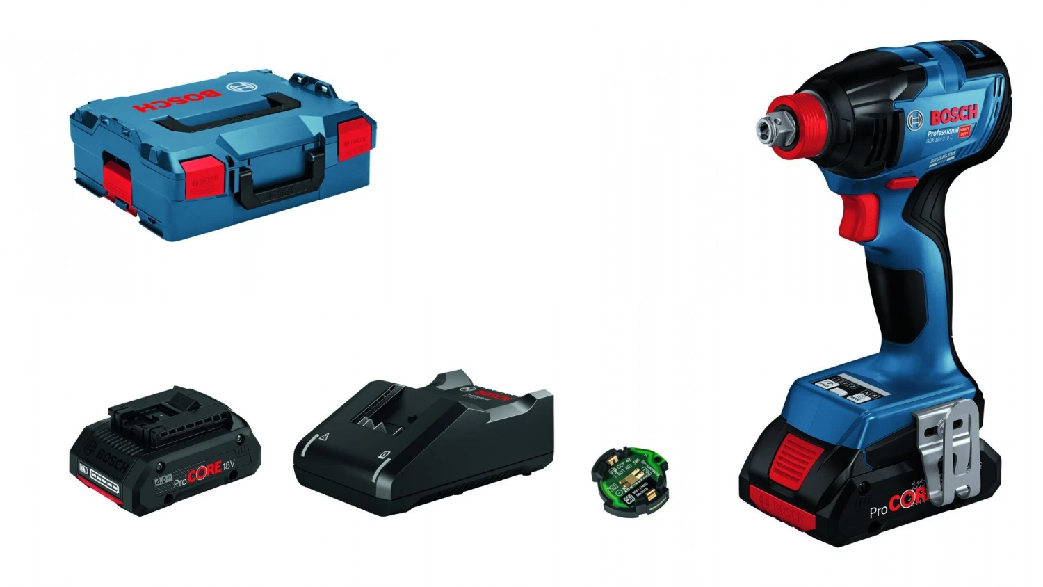 Bosch GDX 18V-210 C 18V Li-ion Accu Slagschroevendraaier/slagmoeraanzetter Set (2x4.0Ah) In L-Boxx 4 Bosch GDX 18V-210 C 18V Li-ion Accu Slagschroevendraaier/slagmoeraanzetter Set (2x4.0Ah) In L-Boxx - Afbeelding 2