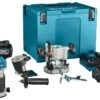 Makita RT001GM205 XGT 40V Max Li-ion Accu Boven- En Kantenfrees Set (2x 4,0Ah) In Mbox - 89 X 89 Mm - Koolborstelloos -Winkel Voor Huishoudelijk Gereedschap 240c22c48e9c968f7a237f3688a37e19