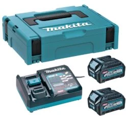 Makita 191J81-6 Startset 40V Max XGT DC40RA/2xBL4025 -Winkel Voor Huishoudelijk Gereedschap 25e9c64c6ad957656c4b04b9bd30fc8b