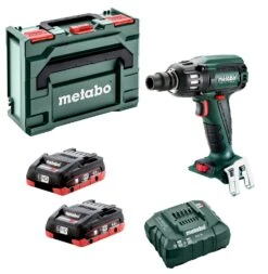 Metabo SSW 18 LTX 400 BL 18V LiHD Accu Slagmoersleutel Set (2x 4.0Ah Accu) In MetaBOX - 400Nm - 1/2" - Koolborstelloos - 602205800
