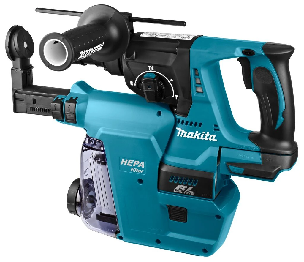Makita DHR243ZJW 18V Li-Ion Accu SDS-Plus Combihamer Body In Mbox - 2J 4 Makita DHR243ZJW 18V Li-Ion Accu SDS-Plus Combihamer Body In Mbox - 2J - Afbeelding 2