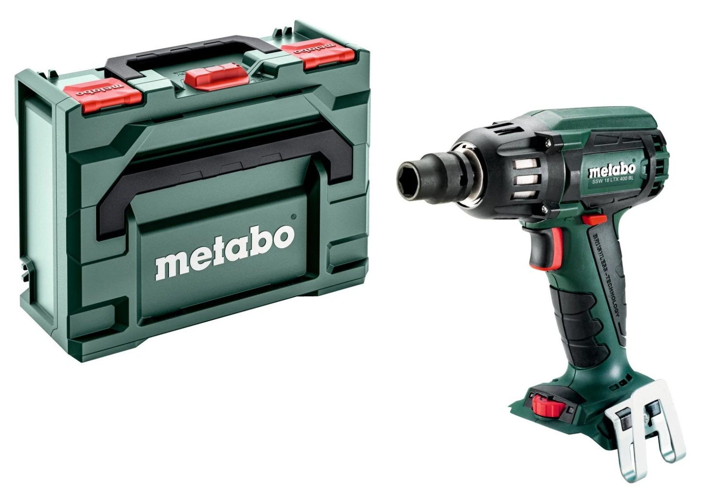 Metabo SSW 18 LTX 400 BL 18V Li-Ion Accu Slagmoersleutel Set (2x 4.0Ah Li-Power Accu) In MetaBox - 400Nm - 1/2" - Koolborstelloos - 602205500 4 Metabo SSW 18 LTX 400 BL 18V Li-Ion Accu Slagmoersleutel Set (2x 4.0Ah Li-Power Accu) In MetaBox - 400Nm - 1/2" - Koolborstelloos - 602205500 - Afbeelding 2