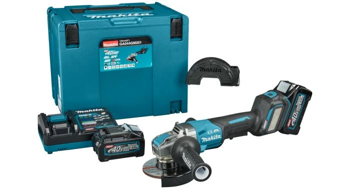 Makita GA044GM201 XGT 40V Max Li-ion Accu Haakse Slijper Set (2x 4,0Ah) In Mbox - 125 Mm - Koolborstelloos 3 Makita GA044GM201 XGT 40V Max Li-ion Accu Haakse Slijper Set (2x 4,0Ah) In Mbox - 125 Mm - Koolborstelloos