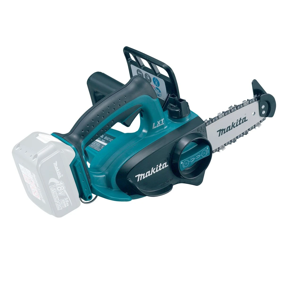 Makita DUC122RTE 18V Li-Ion Accu Kettingzaag Set (2x 5.0Ah Accu) In Koffer - 115mm 4 Makita DUC122RTE 18V Li-Ion Accu Kettingzaag Set (2x 5.0Ah Accu) In Koffer - 115mm - Afbeelding 2
