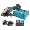 Makita DGA505RTJ 18V Li-Ion Accu Haakse Slijper Set (2x 5.0Ah Accu) In Mbox - 125mm - Koolborstelloos - Softstart -Winkel Voor Huishoudelijk Gereedschap 50b13ed9bb971523d203d8d960a63131