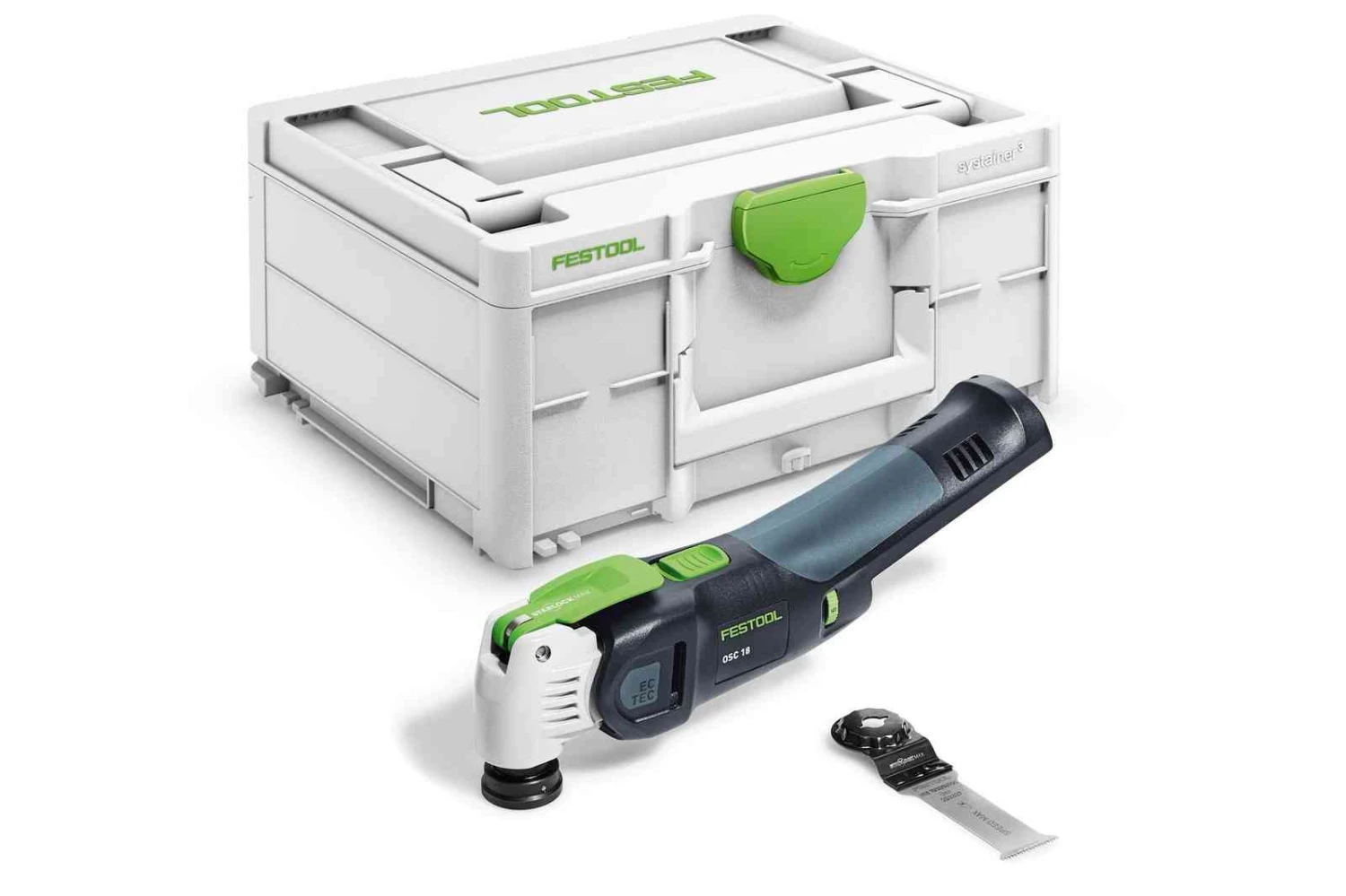 Festool VECTURO OSC 18 E-Basic 18V Li-Ion Accu Oscillerende Multitool Body In Systainer - Koolborstelloos - 576591 3 Festool VECTURO OSC 18 E-Basic 18V Li-Ion Accu Oscillerende Multitool Body In Systainer - Koolborstelloos - 576591