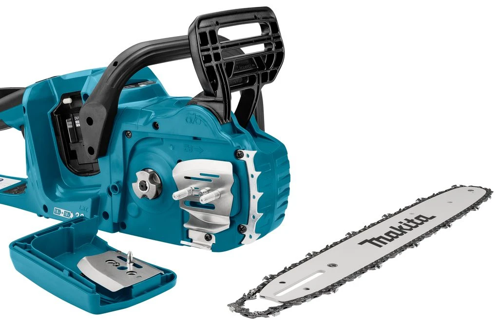 Makita DUC355PT2J 2x18V Li-Ion Accu Kettingzaag Set (2x 5,0Ah) Incl. Mbox - 35cm - Koolborstelloos 20 Makita DUC355PT2J 2x18V Li-Ion Accu Kettingzaag Set (2x 5,0Ah) Incl. Mbox - 35cm - Koolborstelloos - Afbeelding 18