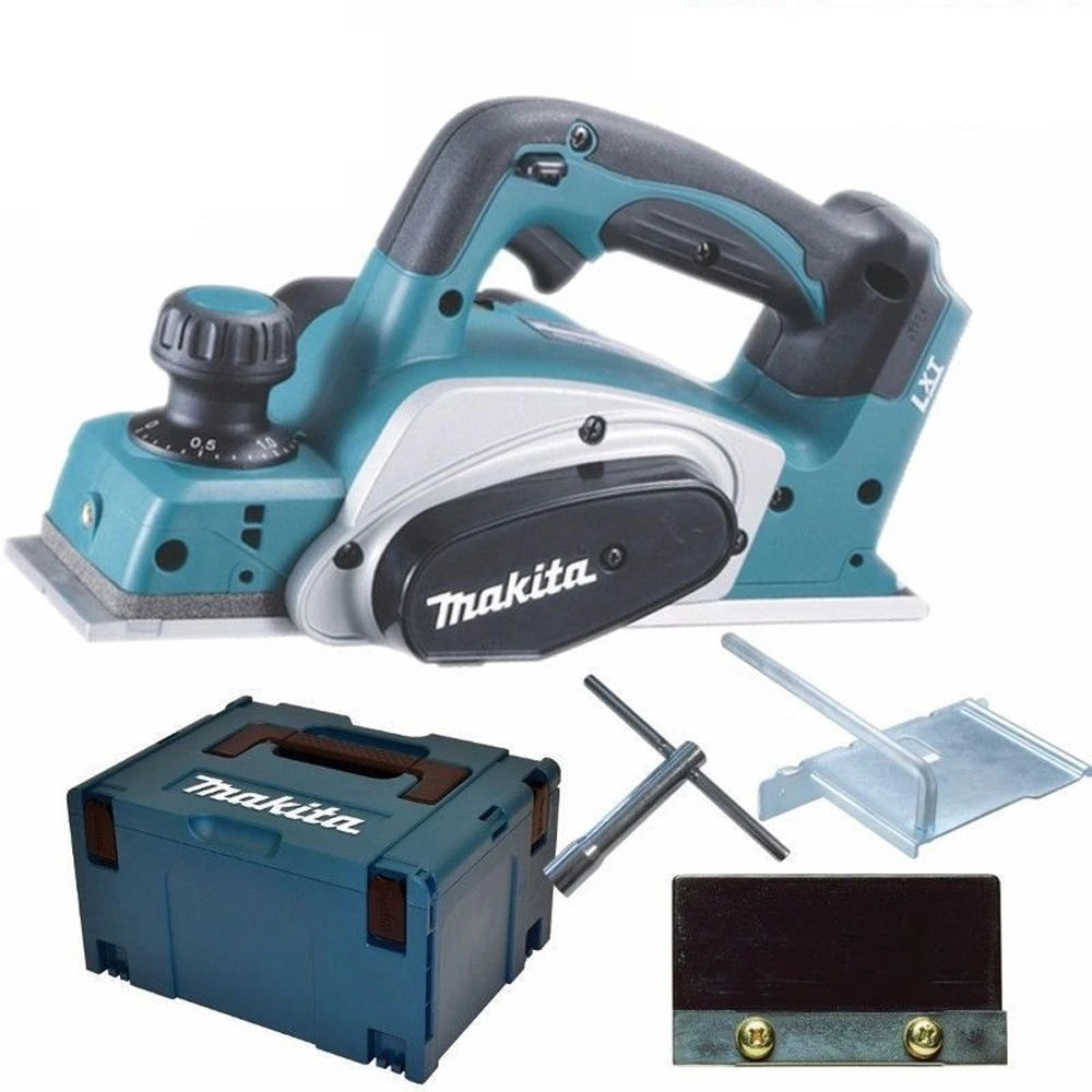 Makita DKP180Y1J 18V Li-Ion Accu Schaafmachine Body + (1x 1.5Ah Accu) In Mbox - 82mm - 2mm 3 Makita DKP180Y1J 18V Li-Ion Accu Schaafmachine Body + (1x 1.5Ah Accu) In Mbox - 82mm - 2mm