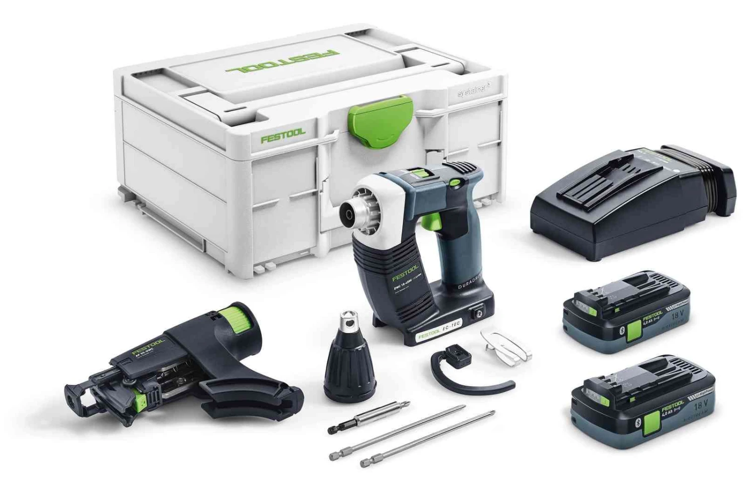 Festool DURADRIVE DWC 18-4500 HPC4,0 I-Plus 18V Li-Ion Bandschroefmachine Set (2x 4,0Ah) In Systainer - 14Nm - Koolborstelloos - 576502 7 Festool DURADRIVE DWC 18-4500 HPC4,0 I-Plus 18V Li-Ion Bandschroefmachine Set (2x 4,0Ah) In Systainer - 14Nm - Koolborstelloos - 576502 - Afbeelding 5