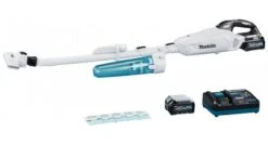 Makita CL002GD215 40V Max Li-Ion Accu Steelstofzuiger Set (2x 2,5Ah) - Wit