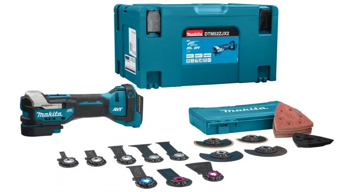 Makita DTM52ZJX2 18V Li-Ion Accu Multitool Body Incl. Accessoires In Mbox 3 Makita DTM52ZJX2 18V Li-Ion Accu Multitool Body Incl. Accessoires In Mbox