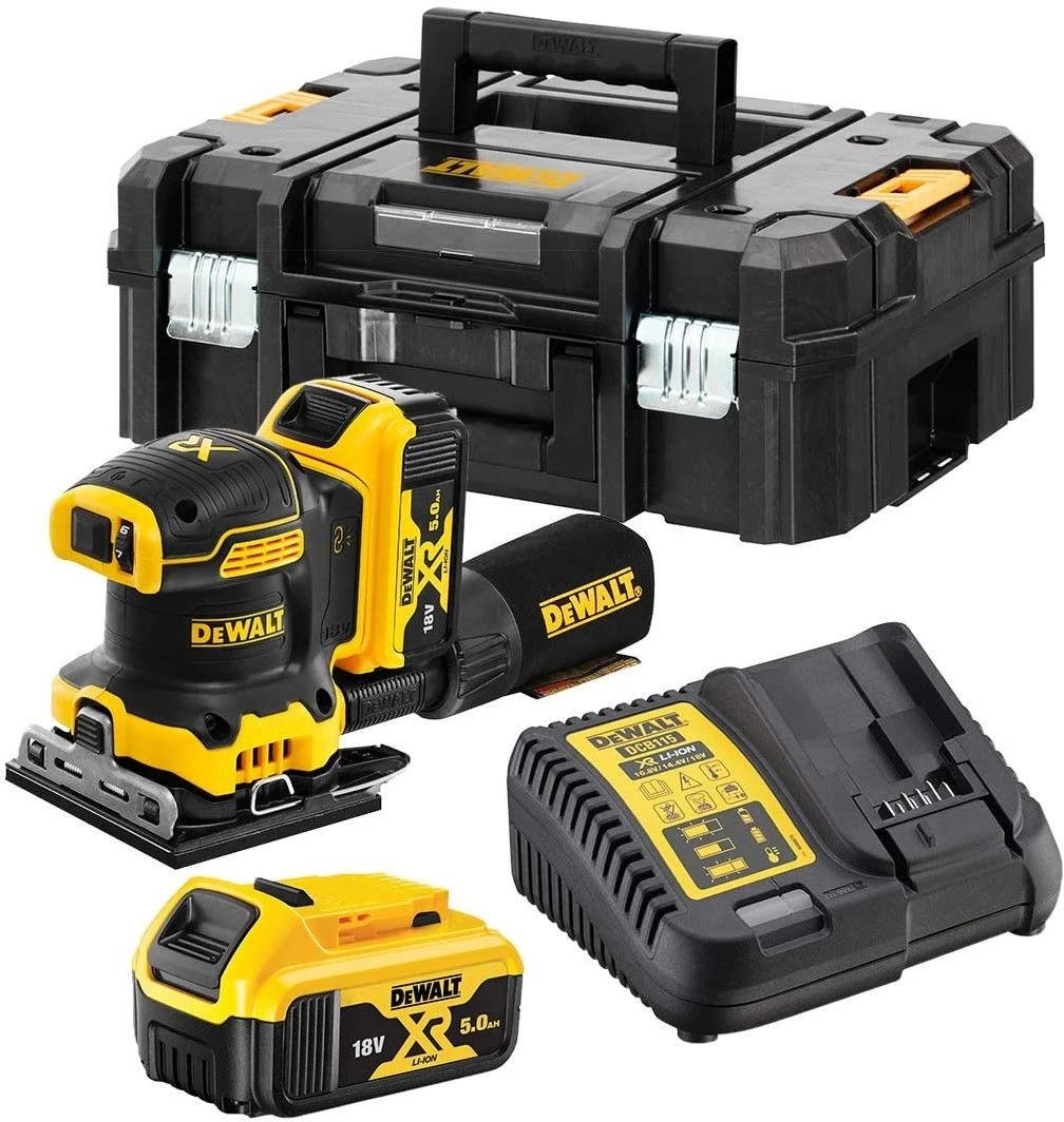 DeWALT DCW200P2 18V Li-ion XR Accu Vlakschuurmachine Set (2x 5.0Ah) In TSTAK Koffer 3 DeWALT DCW200P2 18V Li-ion XR Accu Vlakschuurmachine Set (2x 5.0Ah) In TSTAK Koffer