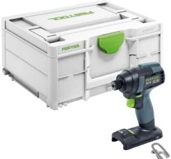 Festool TID 18-Basic 18V Li-Ion Accu Slagschroevendraaier Body In Systainer - 180Nm - 8x220mm – Koolborstelloos + Festool BOX BB-MIX 10 Delige Bitset - PH1/2 - PZ1/3 - SZ0,8x5,5 - TX15-30 -Winkel Voor Huishoudelijk Gereedschap 6c57cf3f9251896d6fd5447fe7d2d2bc