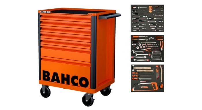 Bahco 1472K7-FULL3 E72 130-delige Storage HUB Gereedschapswagen - 7 Lades - Oranje 3 Bahco 1472K7-FULL3 E72 130-delige Storage HUB Gereedschapswagen - 7 Lades - Oranje