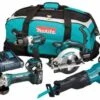 Makita DLX6044PT 18V Li-Ion Accu 6 Delige Combiset (3x 5.0Ah Accu) In Tas -Winkel Voor Huishoudelijk Gereedschap 75ffc8b4642b6384609aa930be26cb35