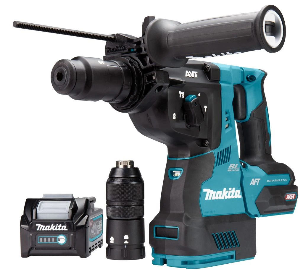Makita HR002GM204 XGT 40V Max Li-Ion Accu SDS-Plus Combihamer Set (2x 4,0Ah) Incl. Stofafzuigsysteem In Mbox - 2,9J - Koolborstelloos 3 Makita HR002GM204 XGT 40V Max Li-Ion Accu SDS-Plus Combihamer Set (2x 4,0Ah) Incl. Stofafzuigsysteem In Mbox - 2,9J - Koolborstelloos