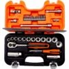Bahco S330 33-delige Dopsleutelset - 1/4'' 3/8'' -Winkel Voor Huishoudelijk Gereedschap 8019f703ac6915b1dc1918ebef052197