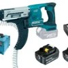 Makita DFR550RTJ 18V Li-Ion Accu Schroefautomaat / Bandschroefmachine Set (2x 5.0Ah Accu) In Mbox - 25-55mm 1 Makita DFR550RTJ 18V Li-Ion Accu Schroefautomaat / Bandschroefmachine Set (2x 5.0Ah Accu) In Mbox - 25-55mm -Winkel Voor Huishoudelijk Gereedschap 8846a33605c10c372e82299e93be889a