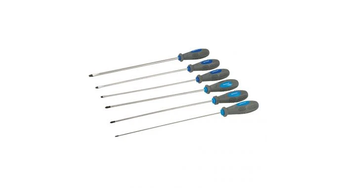 Silverline 909067 6-delige Schroevendraaierset - Extra Lang 3 Silverline 909067 6-delige Schroevendraaierset - Extra Lang