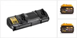 DeWalt DCB132X2 18V / 54V FlexVolt Li-Ion Accu Starterset (2x 9.0Ah) + Duolader - DCB132X2-QW