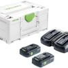 Festool SYS 18V 2x4,0/TCL 6 DUO Energieset (2x 4,0Ah) In Systainer - 577109 -Winkel Voor Huishoudelijk Gereedschap 8c47224afc24edd635b2d4c7c41c4005