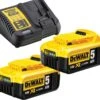 DeWalt DCB115P2 18V Li-Ion Accu Starterset (2x 5.0Ah) + Lader - DCB115P2-QW -Winkel Voor Huishoudelijk Gereedschap 9101ef7833aef1f7c12e500654d2d4a4