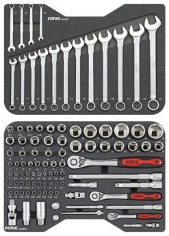 Sonic 309901 99 Delige Doppenset 1/4'' & 3/8" & 1/2'' In Koffer BMCS -Winkel Voor Huishoudelijk Gereedschap 960d54af31c3631839b76d09c4780d8e