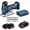 Bosch GST 18 V-LI S 18V Li-Ion Accu Decoupeerzaag Set (2x 5.0Ah Accu) In L-Boxx - T-greep - Variabel - 06015A5104 -Winkel Voor Huishoudelijk Gereedschap 981069909aaabb53e30f16d68c88e609