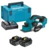 Makita DKP181RTJ 18V Li-Ion Accu Schaafmachine Set (2x 5.0Ah Accu) In Mbox - 82mm - 3mm - Koolborstelloos -Winkel Voor Huishoudelijk Gereedschap a3a6f6c9278c338cff470834a63c9683