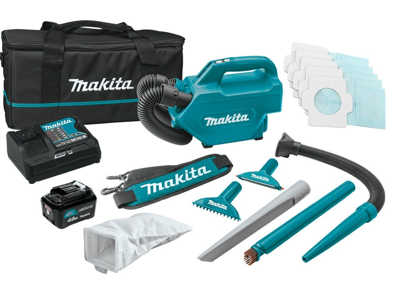 Makita CL121DSM 12V Li-Ion Accu Stofzuiger Set (1x 4,0Ah) - 1300l/min - 0,5L 3 Makita CL121DSM 12V Li-Ion Accu Stofzuiger Set (1x 4,0Ah) - 1300l/min - 0,5L