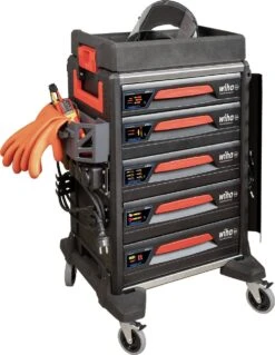 Wiha 9300-23401 Werkplaatstrolleyset EMobility Competence Max - 104-delig