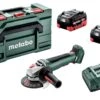 Metabo WPB 18 LT BL 11-125 Quick 18V Li-ion Accu Haakse Slijper Set (2x LiHD 5.5Ah) In MetaBox 1 Metabo WPB 18 LT BL 11-125 Quick 18V Li-ion Accu Haakse Slijper Set (2x LiHD 5.5Ah) In MetaBox -Winkel Voor Huishoudelijk Gereedschap b69ff904b6764dab910e5824c4ddac95