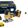DeWALT DCS335P2 18V XR Li-Ion Accu Decoupeerzaag Set (2x 5.0Ah Accu) In TSTAK Met 10-delige Decoupeerzaagbladenset