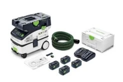 Festool CTLC MINI I-Plus 36V Li-Ion Accu Stofzuiger Set (4x 5.2Ah) - 3100L/min - L-klasse