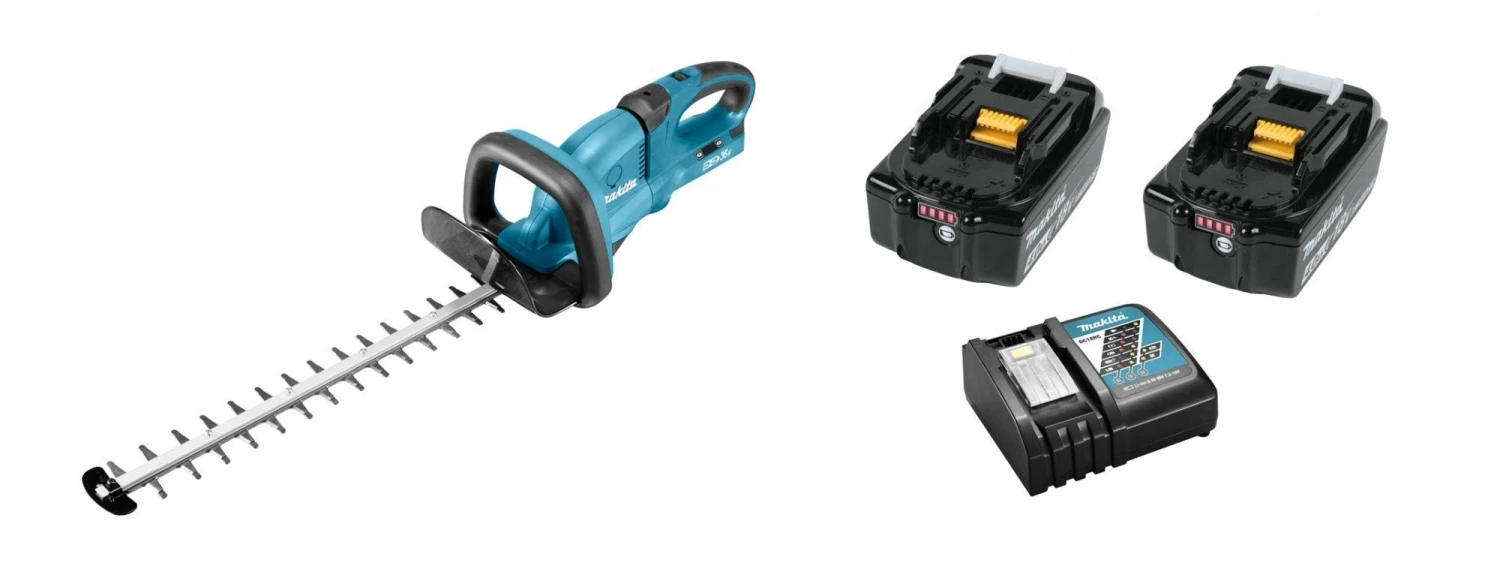 Makita DUH551RM2 36V (2x 18V) Li-Ion Accu Heggenschaar Set (2x 4,0Ah Accu) - 550mm 3 Makita DUH551RM2 36V (2x 18V) Li-Ion Accu Heggenschaar Set (2x 4,0Ah Accu) - 550mm
