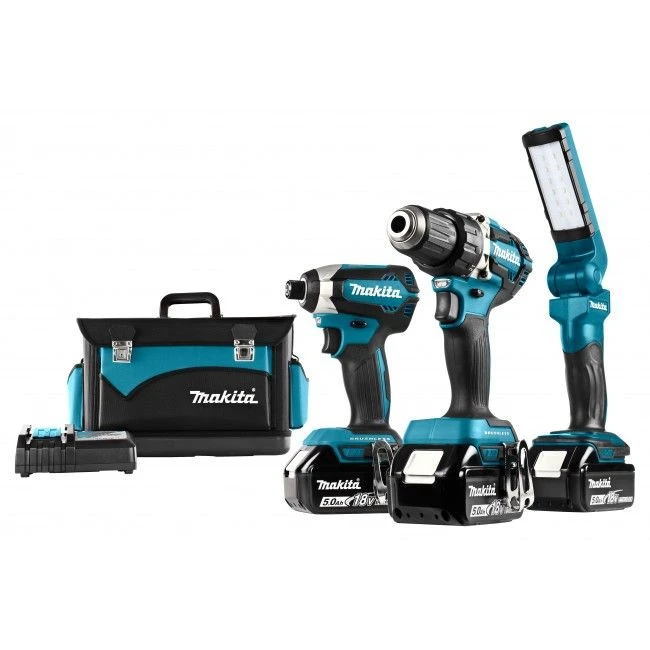 Makita DLX3090TX1 18V Li-Ion Accu 3-delige Combiset (3x 5,0Ah Accu) 3 Makita DLX3090TX1 18V Li-Ion Accu 3-delige Combiset (3x 5,0Ah Accu)