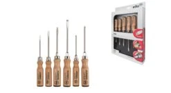 Wiha 162 HK6 SO Hout Sleufkop/ Phillips-Schroevendraaierset - 6 Delig - 07149