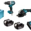Makita DLX2272TJ 18V Li-Ion Accu Klopboor-/schroefmachine (DHP484Z) & Haakse Slijper (DGA513) Combiset (2x 5.0Ah Accu) In Mbox 2 Makita DLX2272TJ 18V Li-Ion Accu Klopboor-/schroefmachine (DHP484Z) & Haakse Slijper (DGA513) Combiset (2x 5.0Ah Accu) In Mbox -Winkel Voor Huishoudelijk Gereedschap d064f6c65782a6888a8a63fb6003b4e9