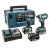 Makita DLX2131MJ1 18V Li-Ion Accu Klopboor-/schroefmachine (DHP482) & Slagschroevendraaier (DTD152) Combiset (3x 4.0Ah Accu) In Mbox -Winkel Voor Huishoudelijk Gereedschap d217113474cef15da5a67b2727509c48